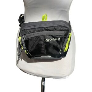 Outdoor Products Unisex Belt Waist Bag Fanny Pack - Grey/Black/Yellow